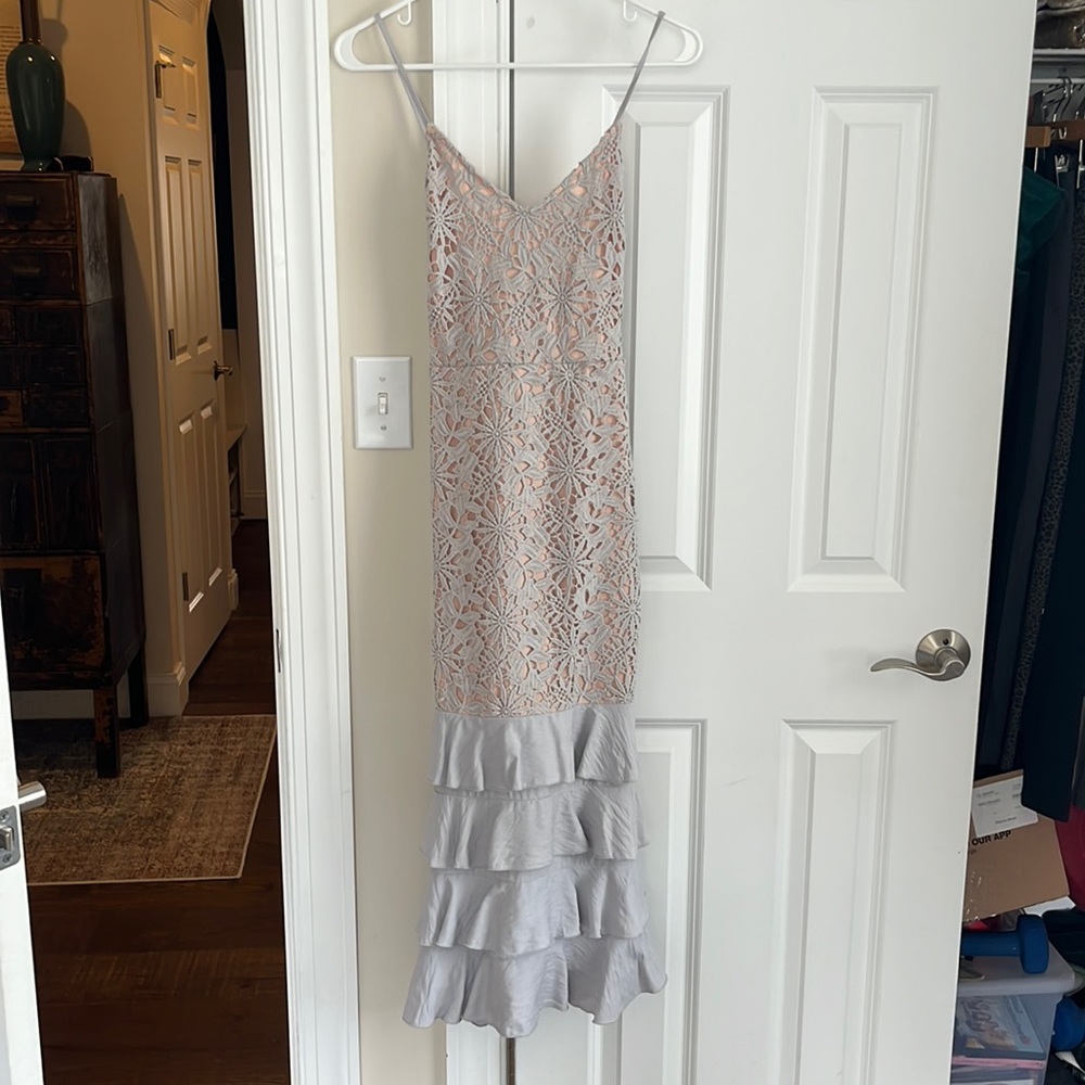 Endless Rose MIDI Ruffle Bottom Dress Size Small